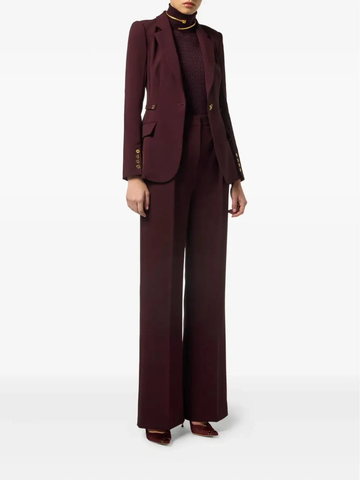 Elisabetta Franchi ジャカード ロールネック ジャンパー - 画像2
