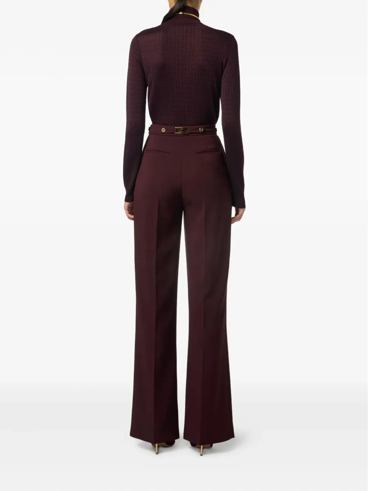 Elisabetta Franchi ジャカード ロールネック ジャンパー - 画像3