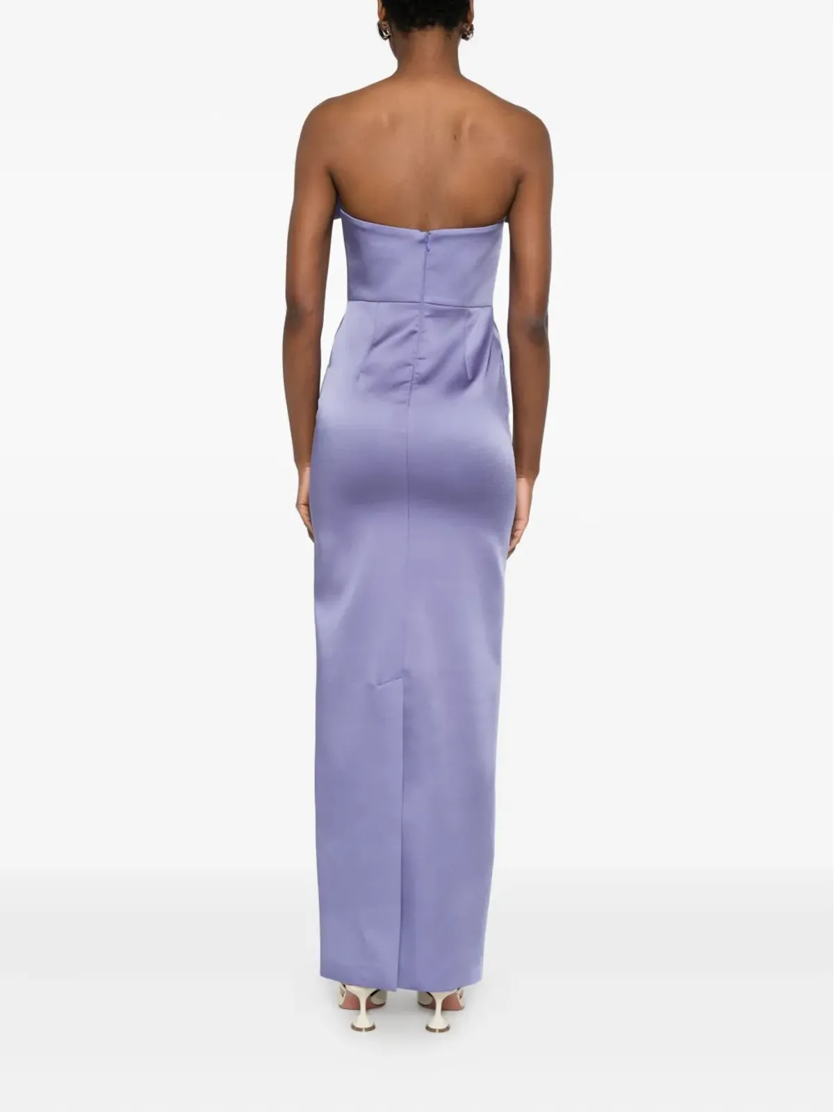 The New Arrivals Ilkyaz Ozel Sisuストラップレスミディドレス - 画像4