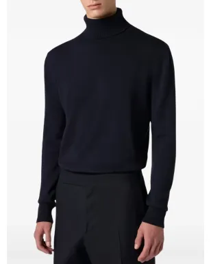 Lardini ロールネックセーター ブルー - サムネイル2