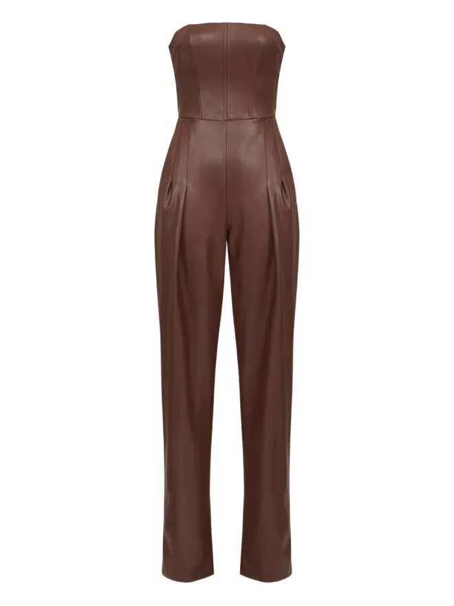 Elisabetta Franchi Elisabetta Franchi コルセットディテールジャンプスーツ - ブラウンの商品画像
