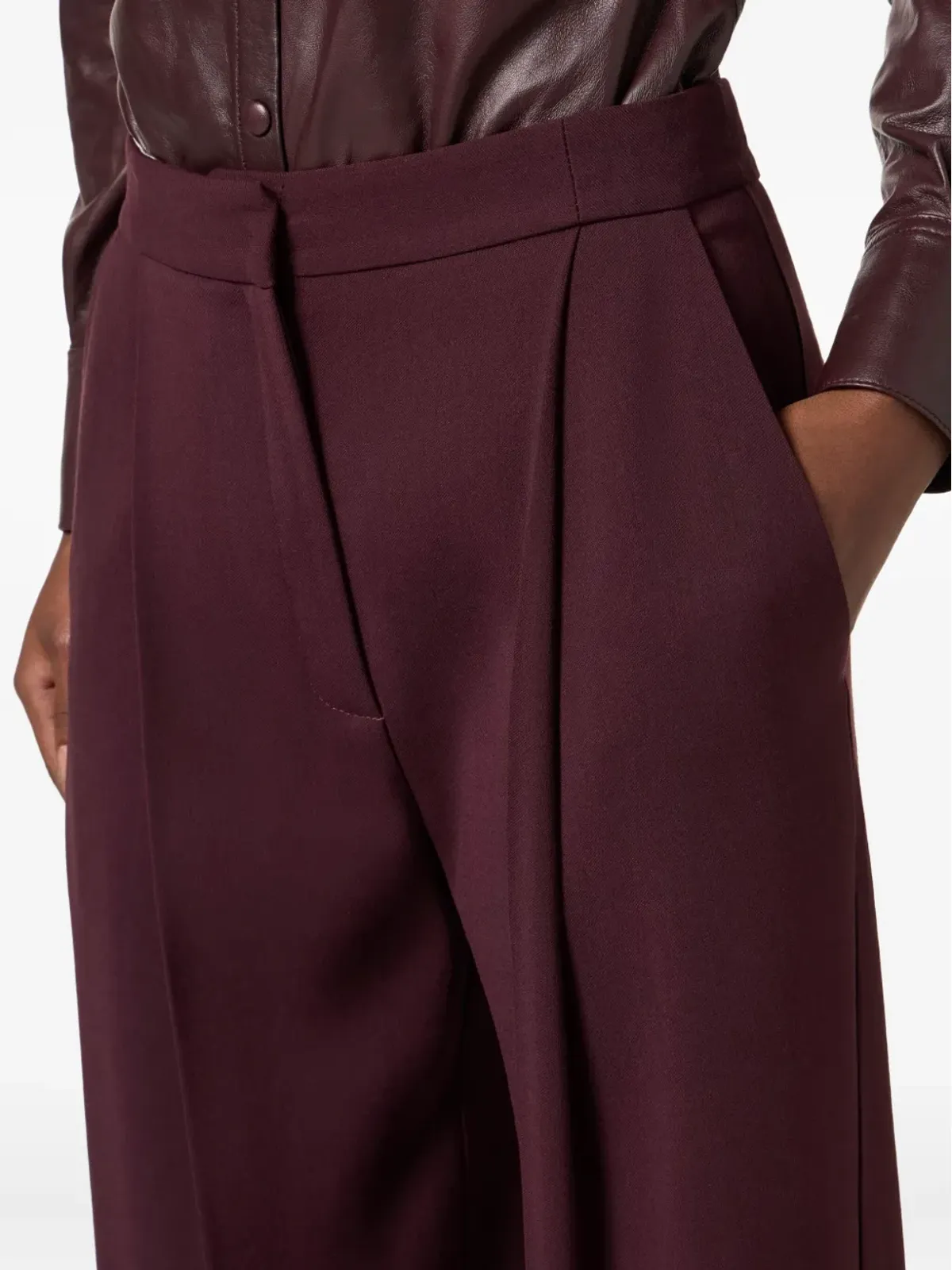 Elisabetta Franchi ハイウエスト テーラードパンツ - 画像5
