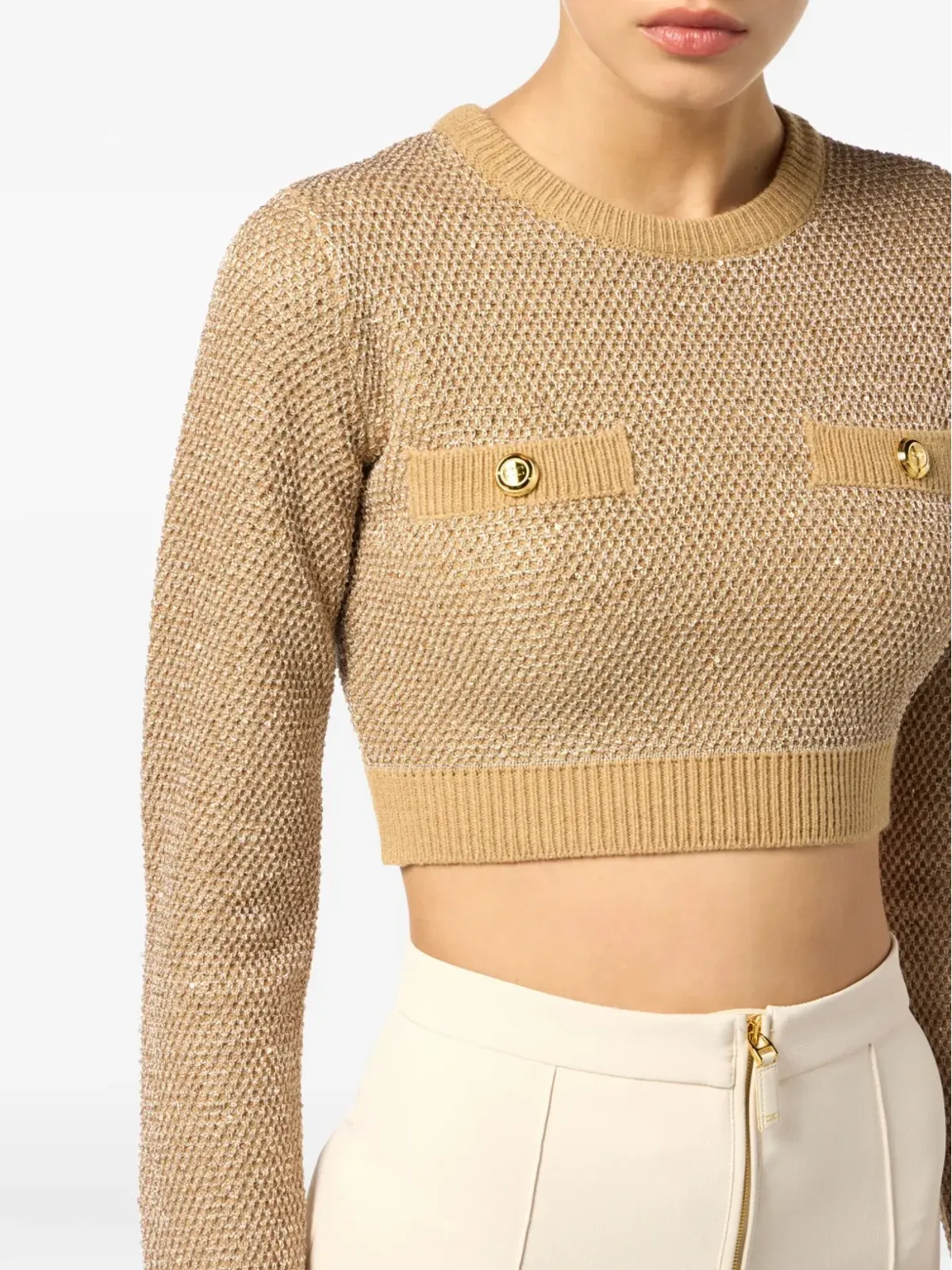 Elisabetta Franchi スパンコール装飾セーター - 画像5