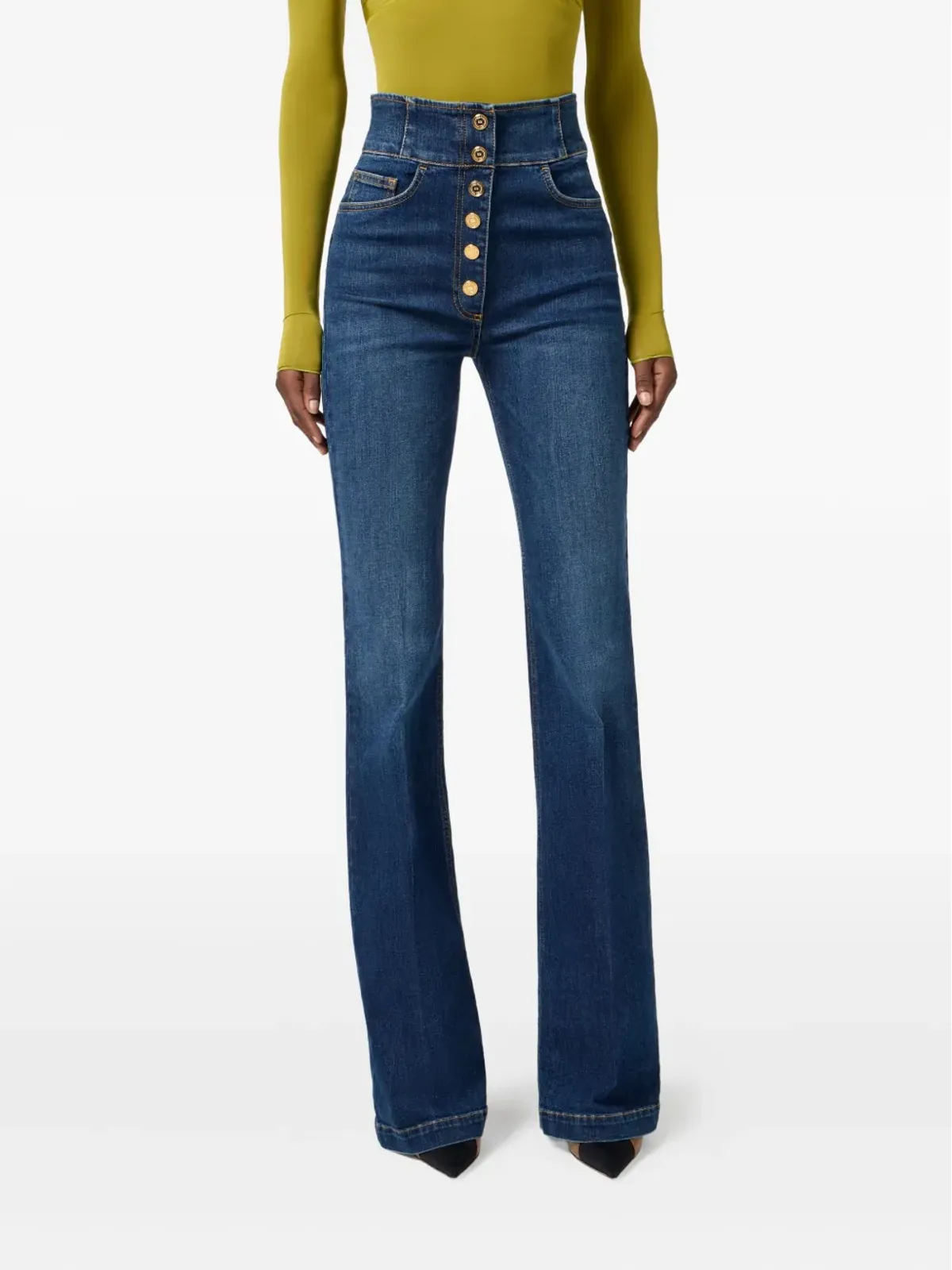 Elisabetta Franchi ハイウエストジーンズ - 画像4