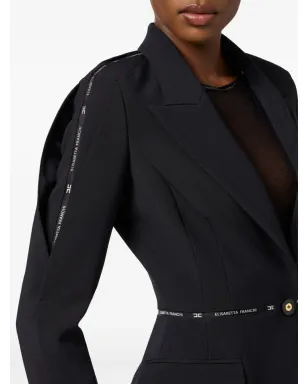 Elisabetta Franchi 構造的ベルト付きブレザー - サムネイル5