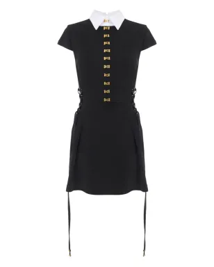 Elisabetta Franchi レースアップミニドレス - ブラック - サムネイル1