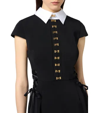 Elisabetta Franchi レースアップミニドレス - ブラック - サムネイル5
