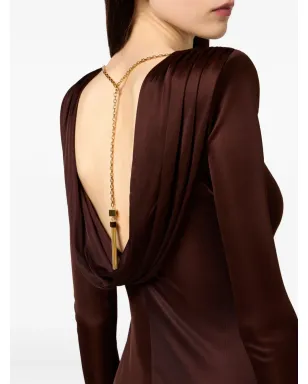 Elisabetta Franchi クルーネック マキシドレス - サムネイル5