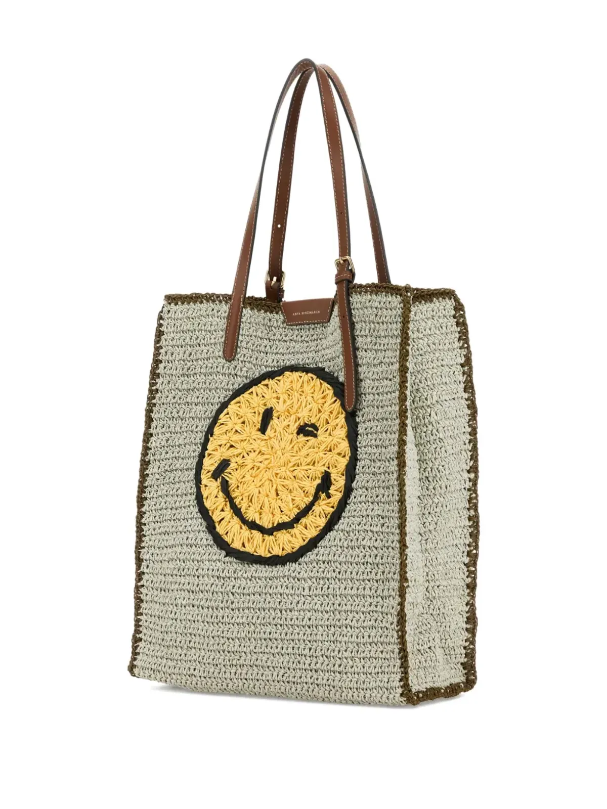 Anya Hindmarch 笑顔モチーフの織り込みトートバッグ - 画像3
