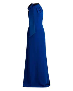 Tadashi Shoji ハルターネック マキシドレス ブルー - サムネイル1