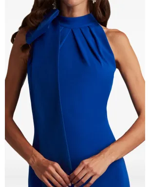 Tadashi Shoji ハルターネック マキシドレス ブルー - サムネイル4