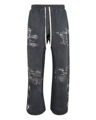 RRR123 Burn The Man ドローコード付きプリントパンツ - グレー - サムネイル1