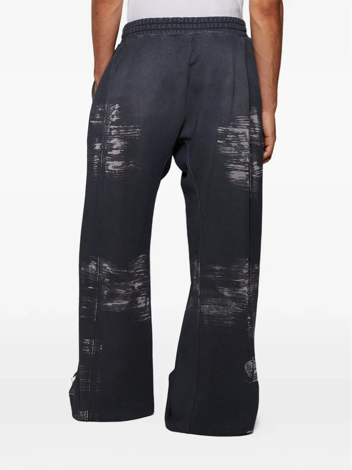 RRR123 Burn The Man ドローコード付きプリントパンツ - グレー - 画像5