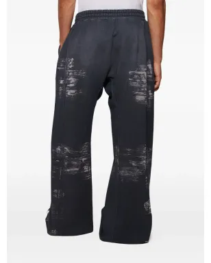 RRR123 Burn The Man ドローコード付きプリントパンツ - グレー - サムネイル5