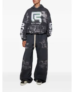 RRR123 Burn The Man ドローコード付きプリントパンツ - グレー - サムネイル2