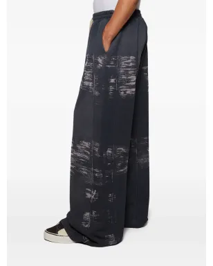 RRR123 Burn The Man ドローコード付きプリントパンツ - グレー - サムネイル4