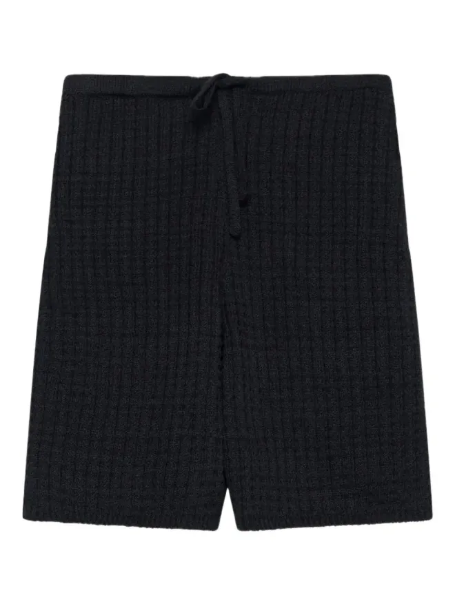 The Elder Statesman The Elder Statesman テクスチャードドローストリングショーツの商品画像