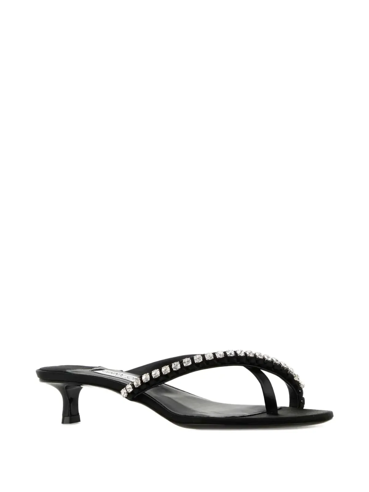 Jimmy Choo ラインストーン装飾ヒールサンダル - ブラック - 画像2