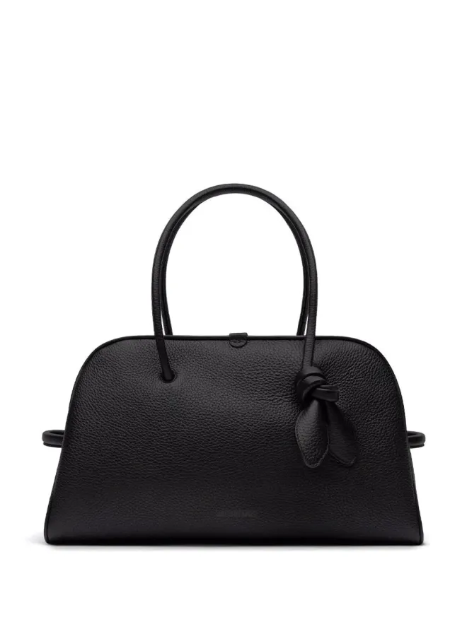 JACQUEMUS Jacquemus ラージツーリズム レザーショルダーバッグ - ブラックの商品画像