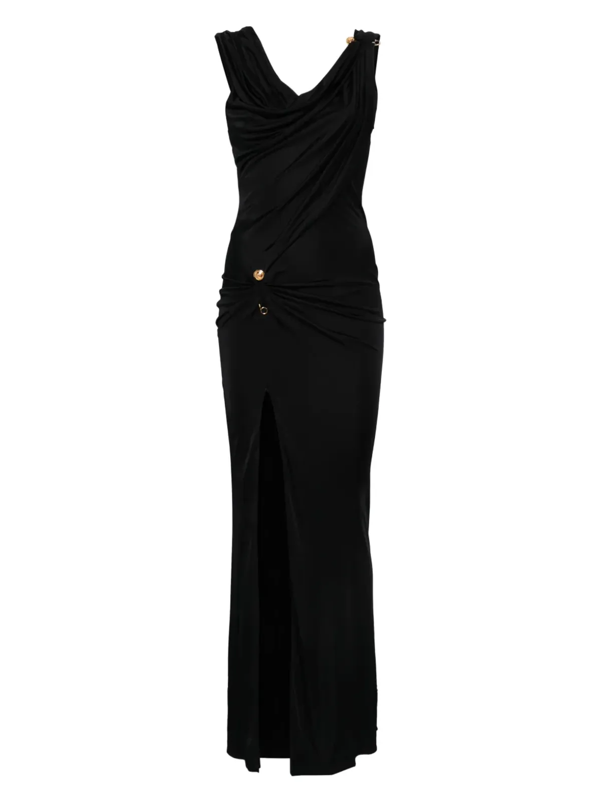 Versace アシンメトリックネックドレス - 画像1