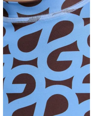 Stine Goya ロゴプリント長袖ミディドレス - ブルー - サムネイル5