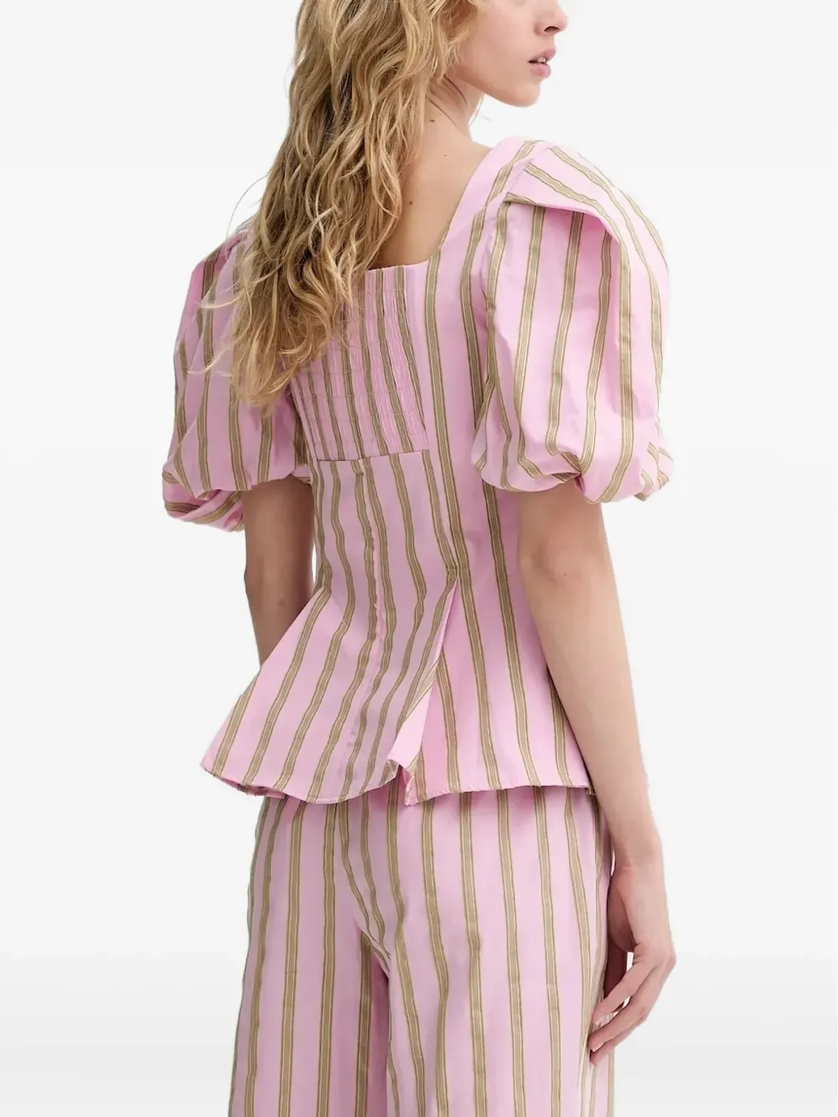 Stine Goya balloon-sleeve top - Pink - 画像2