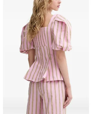 Stine Goya balloon-sleeve top - Pink - サムネイル2