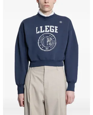 Recto Llege-logo クロップドスウェットシャツ - サムネイル1