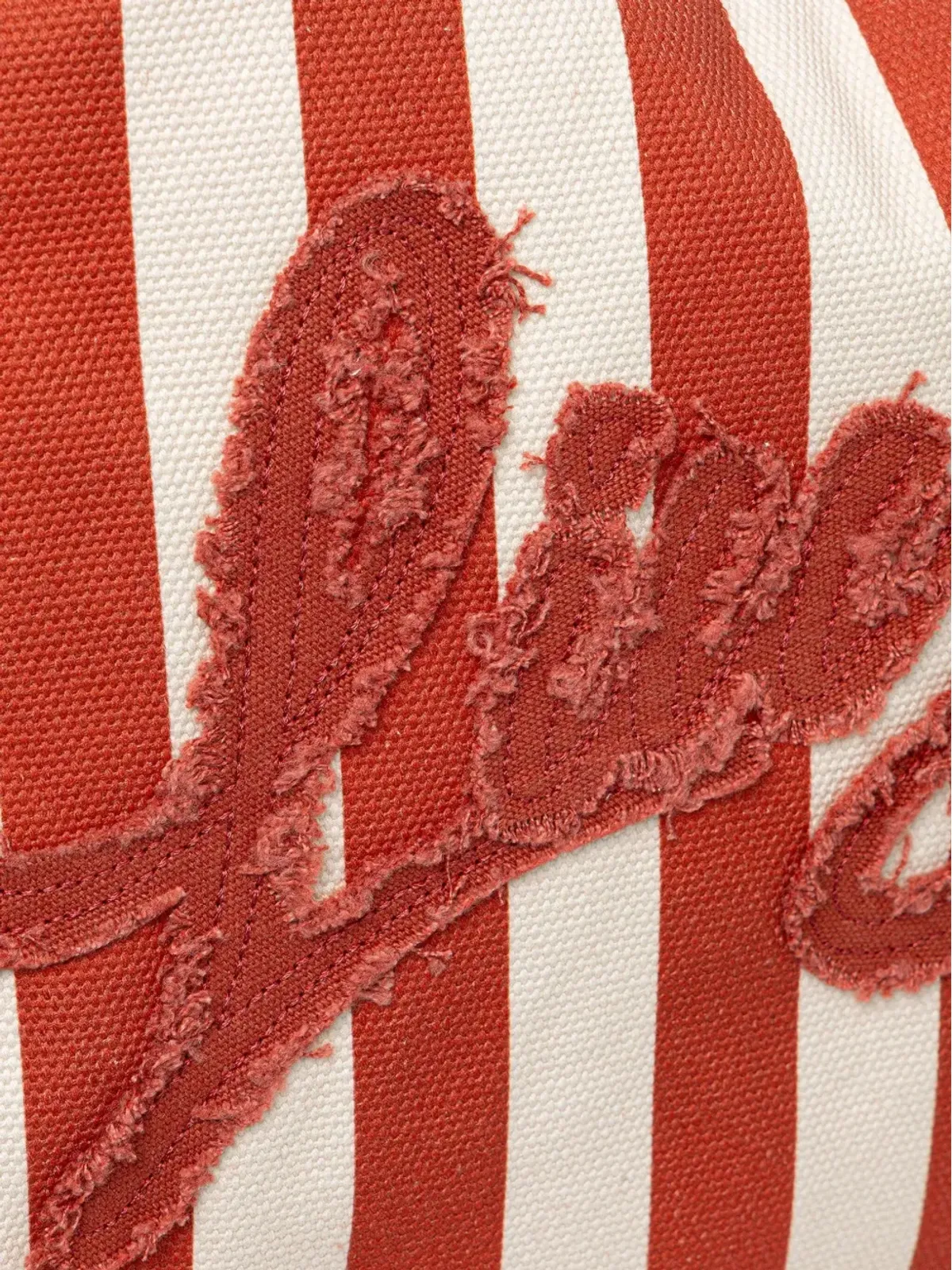 LIU JO ストライプ柄刺繍 トートバッグ - 画像5