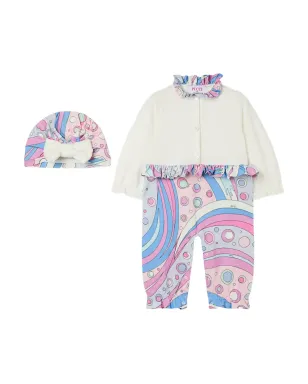PUCCI Junior フリル付きロンパースセット - サムネイル1