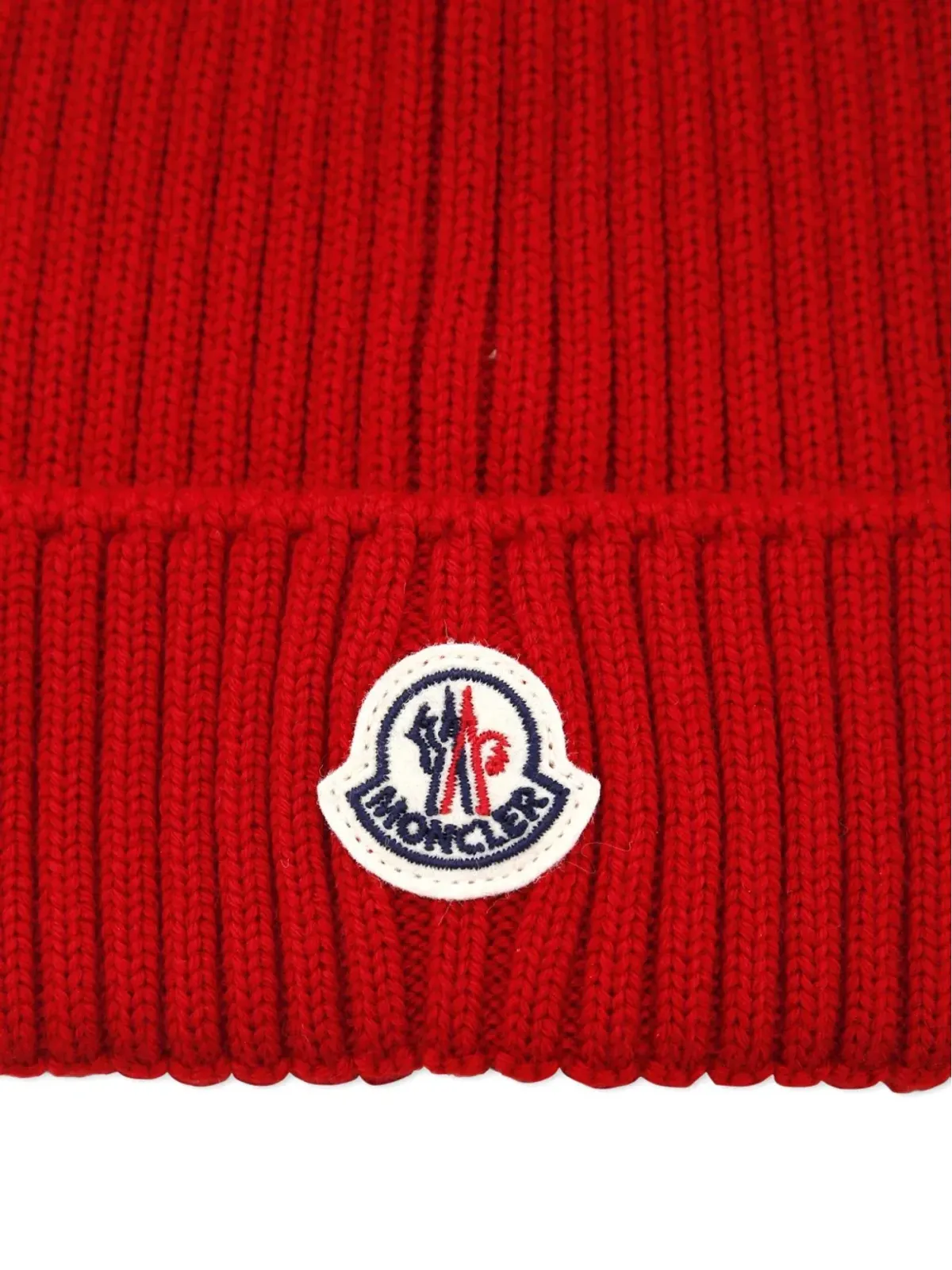 Moncler Enfant リブ編みビーニー - 画像3