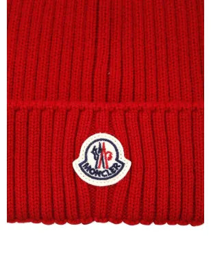 Moncler Enfant リブ編みビーニー - サムネイル3