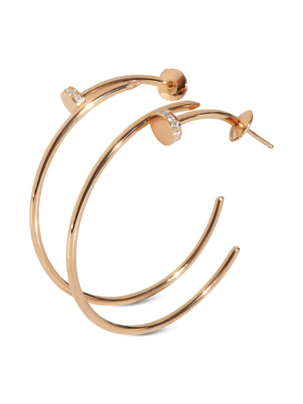 Cartier ジュスト・アン・クルー フープピアス - 画像2