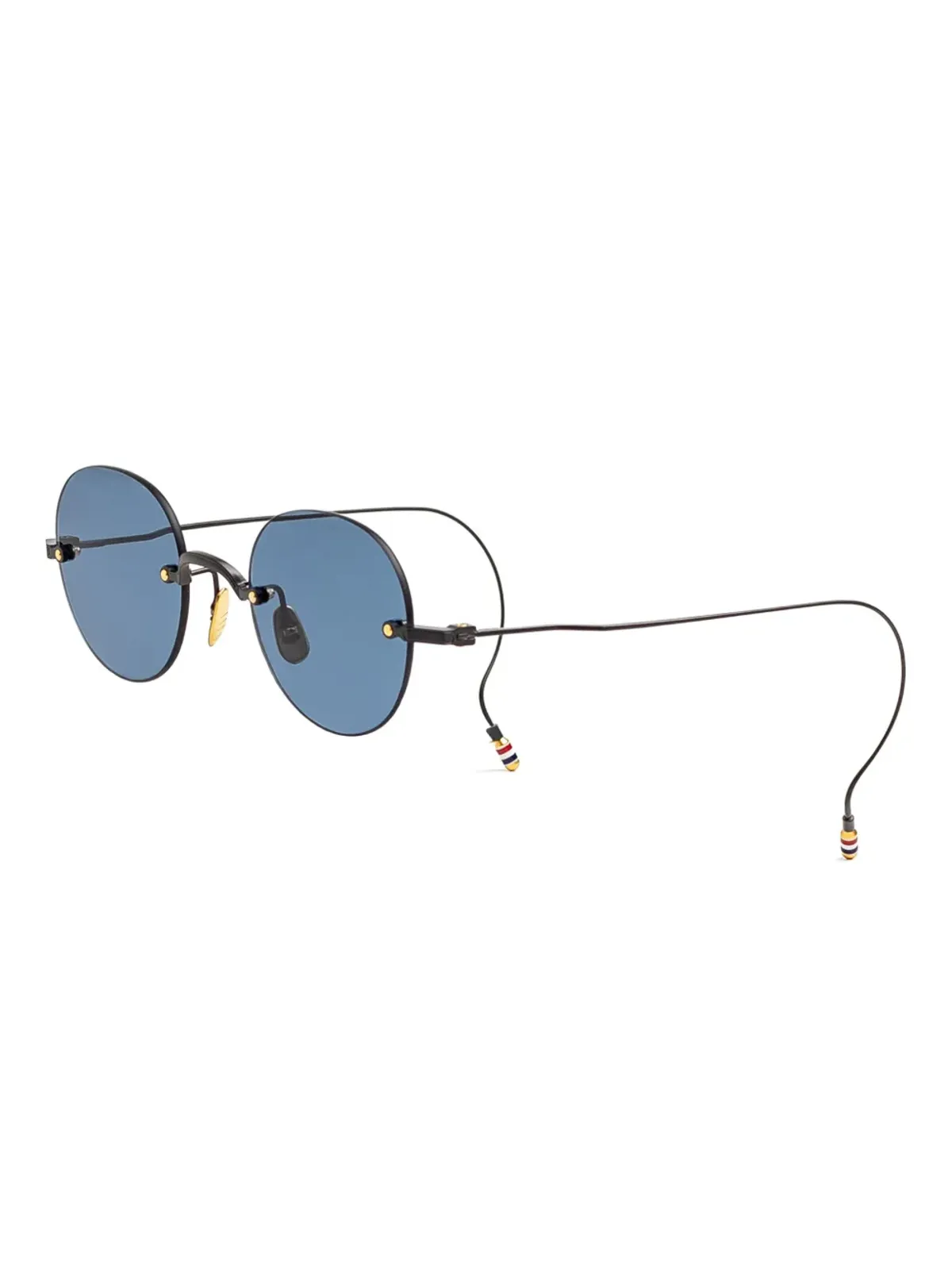 Thom Browne Eyewear ラウンドフレーム メタルサングラス - 画像2