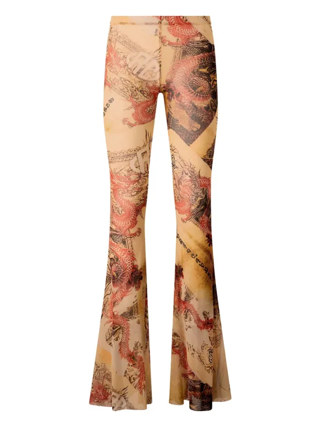 Roberto Cavalli Roberto Cavalli フレアプリントパンツの商品画像