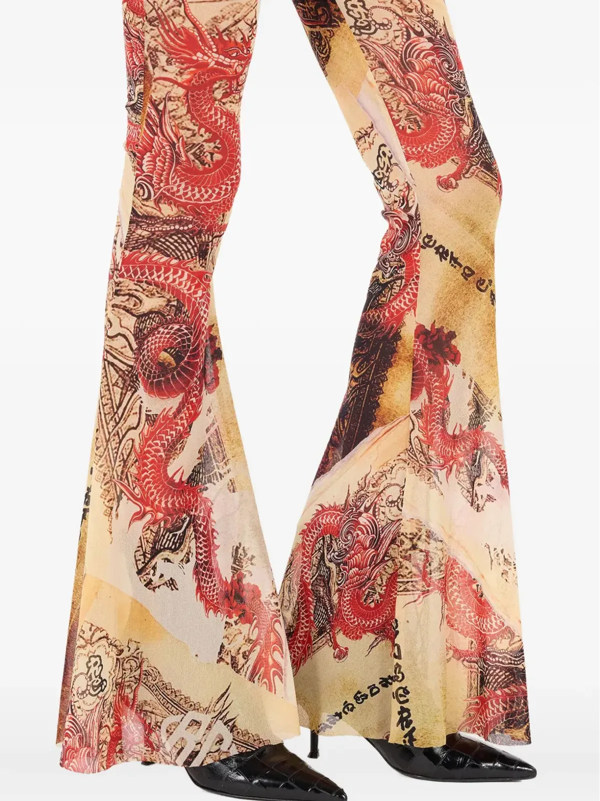 Roberto Cavalli フレアプリントパンツ - 画像5