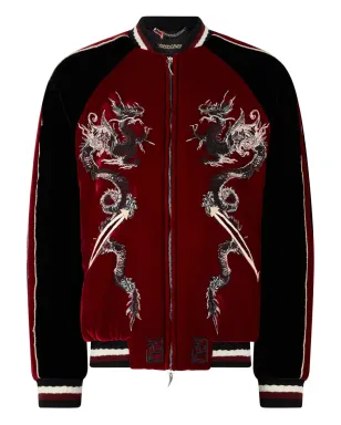 Roberto Cavalli ドラゴン刺繍ボンバージャケット - サムネイル1