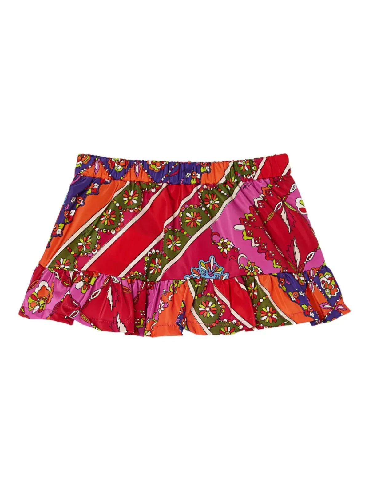 PUCCI Junior ラッフルフェスタプリント スカート - 画像3