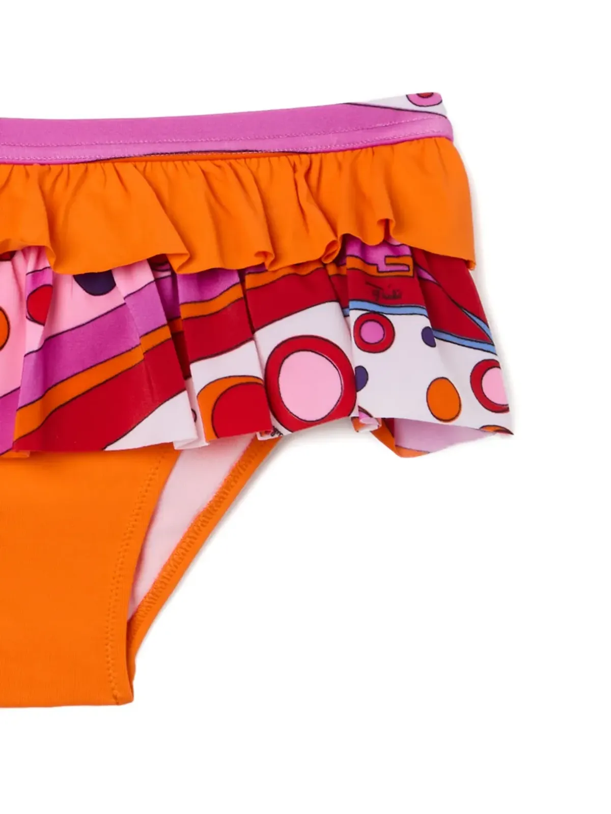 PUCCI Junior Fontaneプリントのフリル付きビキニ - 画像2