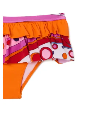 PUCCI Junior Fontaneプリントのフリル付きビキニ - サムネイル2