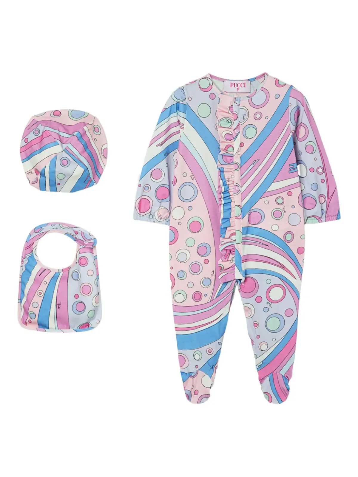 PUCCI Junior Fontaneプリント パジャマセット - 画像1