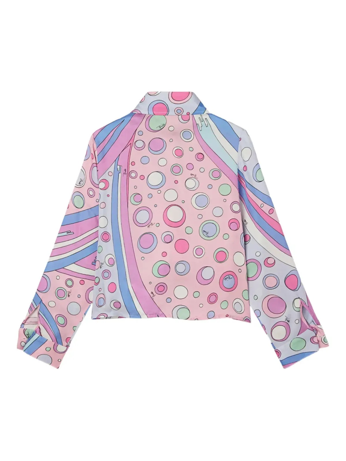 PUCCI Junior Fontane グラフィックプリント ボタンアップ シャツ - ピンク - 画像2