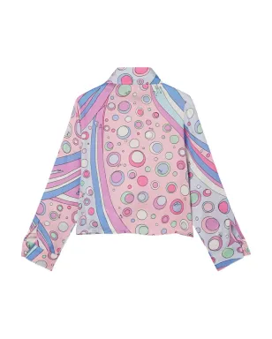 PUCCI Junior Fontane グラフィックプリント ボタンアップ シャツ - ピンク - サムネイル2