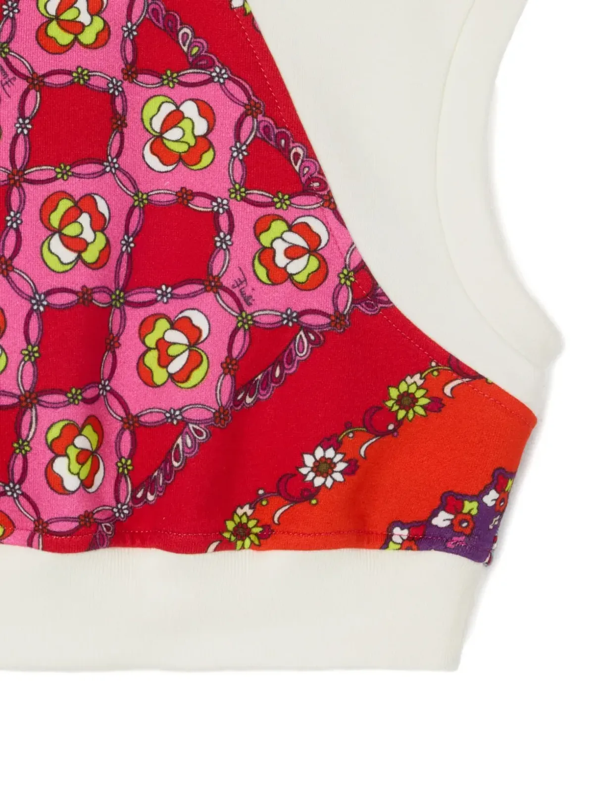PUCCI Junior パッチワーク クロップトップ - 画像3