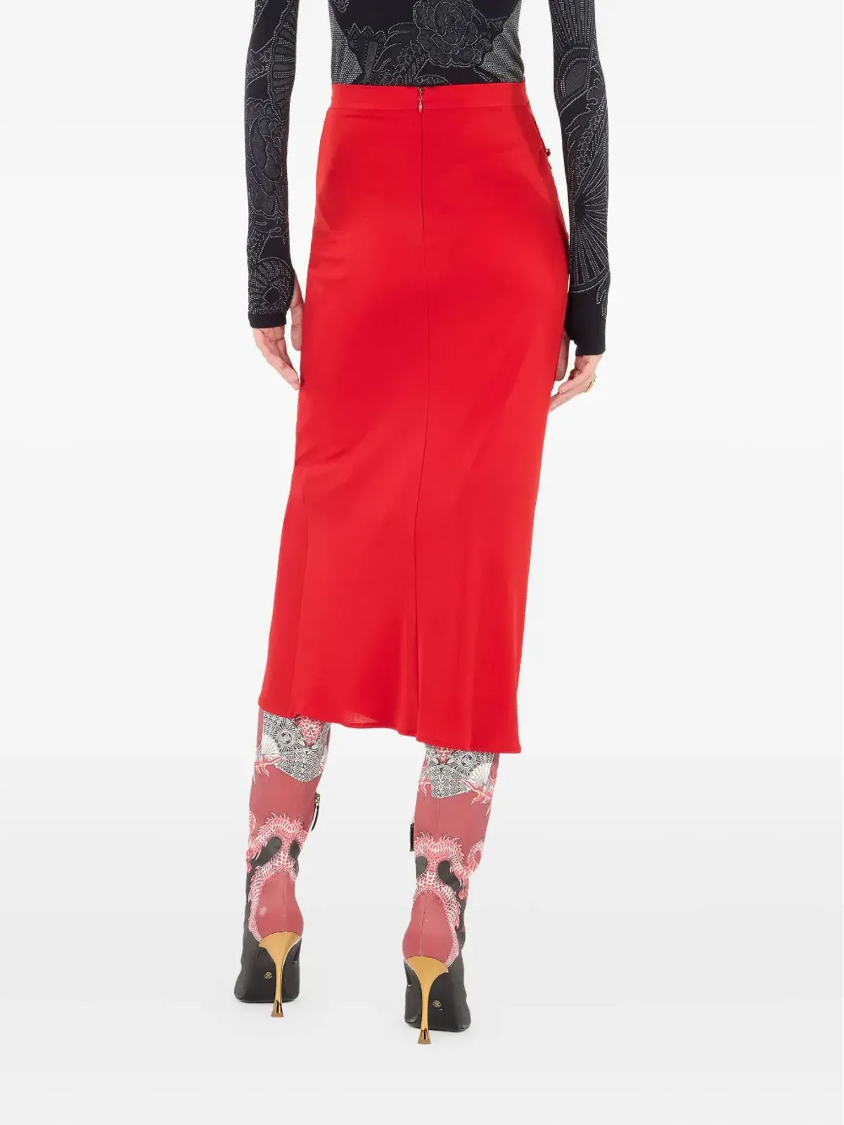 Roberto Cavalli ギャザー入りスカート - 画像4