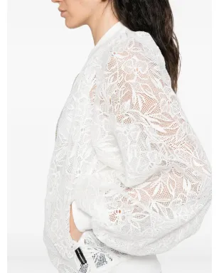 Karl Lagerfeld フローラルレース ボンバージャケット - サムネイル5