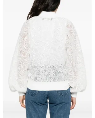 Karl Lagerfeld フローラルレース ボンバージャケット - サムネイル4