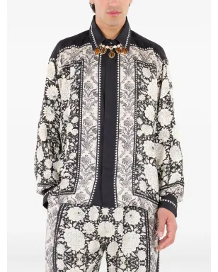 Roberto Cavalli 花柄プリントのシルクシャツ - サムネイル3