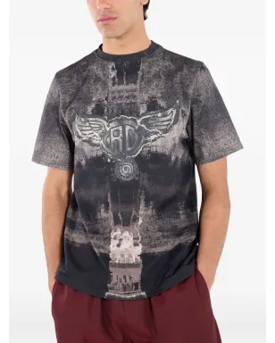 Roberto Cavalli 翼のモノグラムプリント Tシャツ - サムネイル3