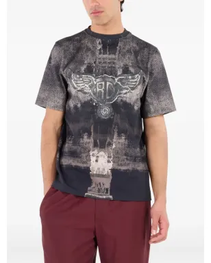 Roberto Cavalli 翼のモノグラムプリント Tシャツ - サムネイル4